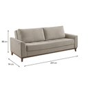 Ver imagem 4 de Sofá Cama Retrátil Alegra 3 Lugares 224cm