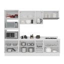 Ver imagem 2 de Cozinha Completa Amara 10 Portas 4 Gavetas com Vidro 40250782 Creme/branco - Politorno