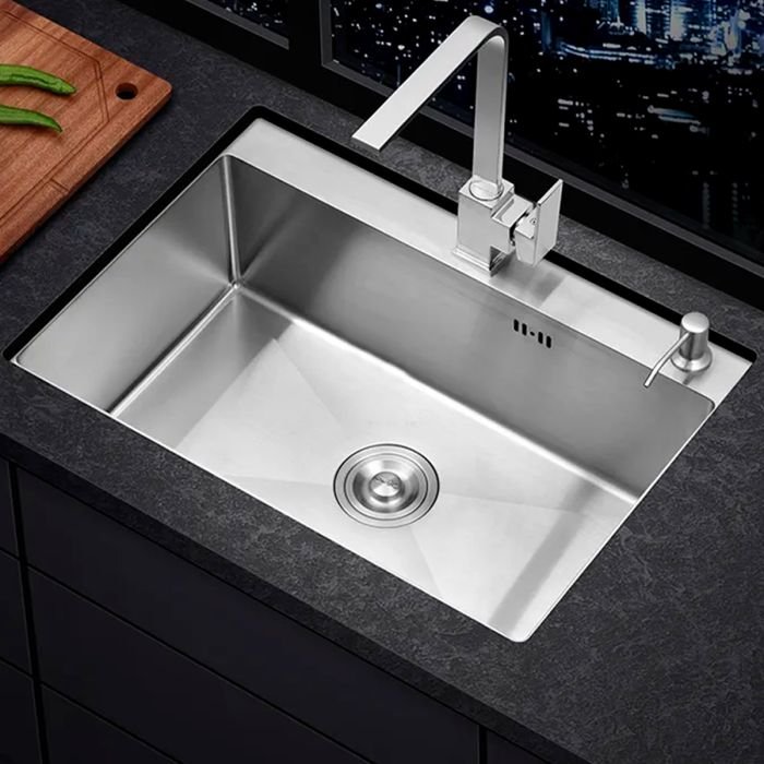 Cuba Pia Aço Inox Quadrada Cozinha Gourmet com Acessório 60x45 - Brinovar - 5