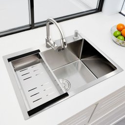 Cuba Pia Aço Inox Quadrada Cozinha Gourmet com Acessório 60x45 - Brinovar - 8