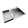 Cuba Pia Aço Inox Quadrada Cozinha Gourmet com Acessório 60x45 - Brinovar - 4