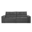 Ver imagem 7 de Sofá Retrátil e Reclinável 2 Lugares 1,70m com Molas Sabrina Suede Cinza Madelina Decor