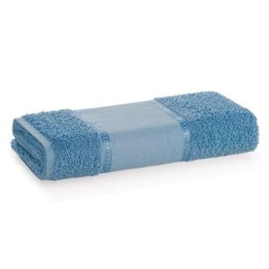 Toalha de Banho Ponto Russo para Bordar Azul 70 X 140cm