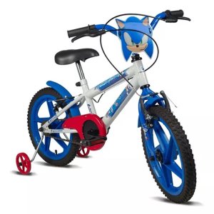 Bicicleta Infantil Aro 16 Sonic Branco e Azul Verden Bikes