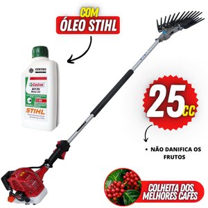 Derriçadeira Kawashima Profissional Com Garra Dupla e Haste Longa + 01 Óleo Castrol Stihl