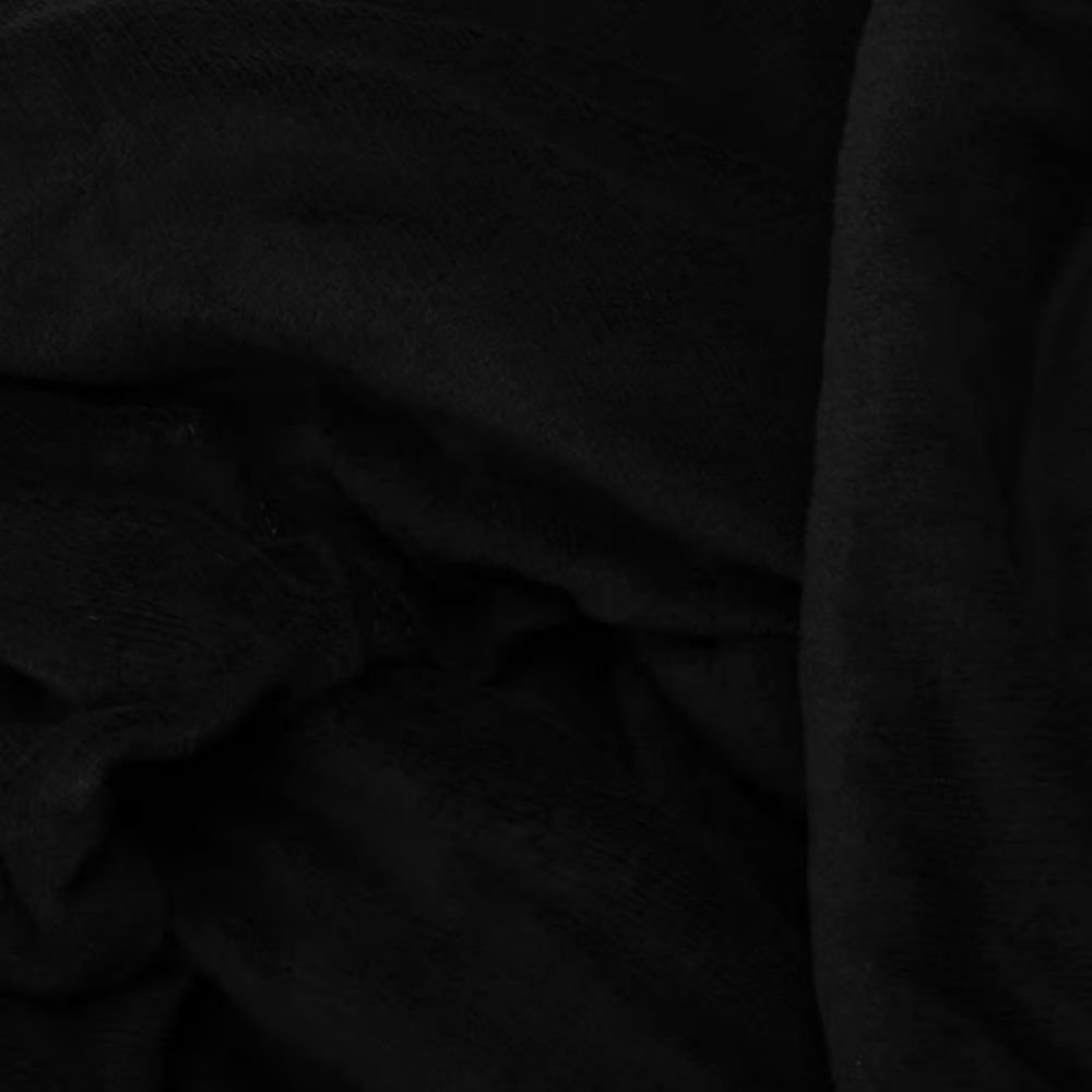 Cobertor Casal Manta Microfibra Fleece Preto - 4