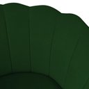 Ver imagem 3 de Poltrona Decorativa Pétala Veludo Verde Pés Palito