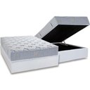 Ver imagem 1 de Conjunto Box Baú Casal: Colchão Molas Herval Ensacadas Premium + Base Crc Linhão White (138x188)