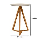 Ver imagem 4 de Mesa Lateral para Sala de Estar 13x Off White Nature Tebar