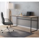Ver imagem 1 de Mesa para Escritório Lindoia Novabras 160cm Industrial Carvalho E Preto