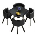 Ver imagem 4 de Mesa de Jantar Minimalista com 4 Cadeiras Compacta 1m