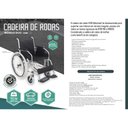 Ver imagem 4 de Cadeira de Rodas Dobrável em Aço Encosto 44 Cm Suporta até 100 Kg Pneu Maciço D100 Dellamed