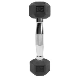 Par de Halteres Lion Performance Sextavado 1kg Aço Cromado - 2