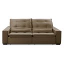Ver imagem 4 de Sofa Retratil Reclinavel 2 Lugares 1,80m Atlantis Veludo Capuccino Lansofbr Lansof Brasil Sofa Retra