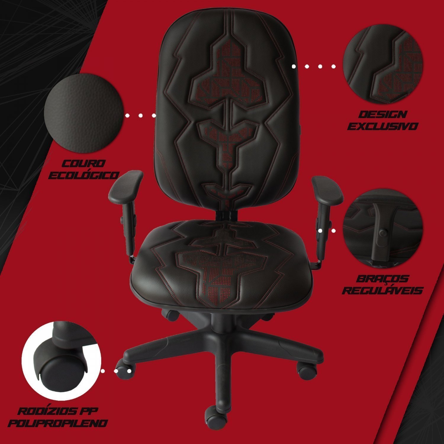Cadeira Gamer Braço Regulável TT EFX Gaming Series - 9
