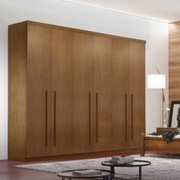 Guarda-Roupa Roupeiro Mdf 6 Portas 4 Gavetas Divino  - 1