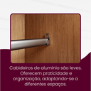 Ver imagem 6 de Guarda Roupa Divino Casal 6 Portas 4 Gavetas MDF Marrom/Imbuia