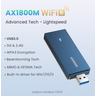 Adaptador Wi-fi 6 Ugreen Dongle Dual Band Ax1800 5/2,4ghz - 2