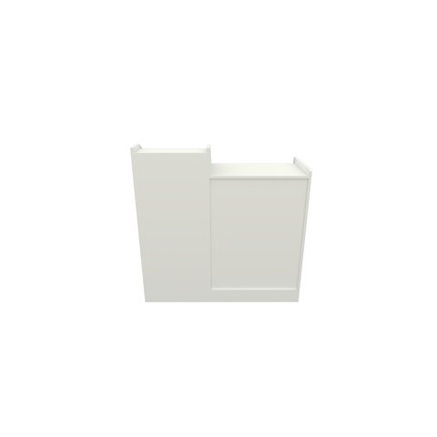 Balcão Caixa Vitrine Fechado Com Prateleiras 100% Mdf