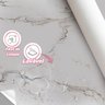 Papel de Parede Adesivo Marmorizado Branco Lávavel Sala Cozinha 10m - 2