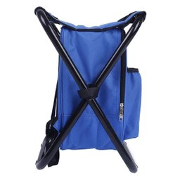 Cadeira Mochila Banqueta Bolsa Semi Termica 2 Em 1 Portatil Praia Pesca Camping Conserva Alimentos P - 12