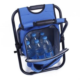Cadeira Mochila Banqueta Bolsa Semi Termica 2 Em 1 Portatil Praia Pesca Camping Conserva Alimentos P - 5