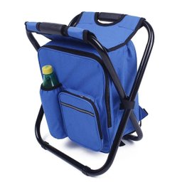 Cadeira Mochila Banqueta Bolsa Semi Termica 2 Em 1 Portatil Praia Pesca Camping Conserva Alimentos P - 13