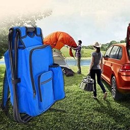 Cadeira Mochila Banqueta Bolsa Semi Termica 2 Em 1 Portatil Praia Pesca Camping Conserva Alimentos P - 7