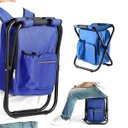 Ver imagem 6 de Cadeira Mochila Banqueta Bolsa Semi Termica 2 Em 1 Portatil Praia Pesca Camping Conserva Alimentos P