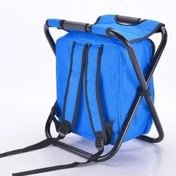Cadeira Mochila Banqueta Bolsa Semi Termica 2 Em 1 Portatil Praia Pesca Camping Conserva Alimentos P - 8