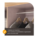Ver imagem 6 de Guarda Roupa Solteiro Lisboa 4 Portas 2 Gavetas com Pés