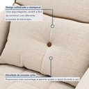 Ver imagem 6 de Kit 2 Poltronas Decorativa Linho Premium Base Madeira Maciça Aurea