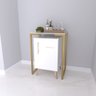Aparador Para Frigobar Adega Estilo Industrial Pé Dourado:Off White - 1
