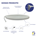 Ver imagem 2 de Boiserie Moldura Roda Meio de Eva Adesivo e Flexível *sirius 2,5cmx 1,1cm 15 Metros* Branco