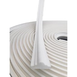 Boiserie Moldura Roda Meio de Eva Adesivo e Flexível *sirius 2,5cmx 1,1cm 15 Metros* Branco - 1