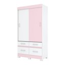 Ver imagem 5 de Guarda-Roupa Paco 2 Portas Espresso Móveis Branco/Rosa Chá