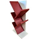 Ver imagem 3 de Livreiro Branco 60cm Partição Vermelho Marsala Mdf Prateleira Estante Nicho Livros Revista Infantil