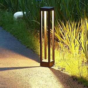 Poste Balizador de Jardim Side Preto 60cm Led 10w 3000k Bivolt Ip67 Embu Led