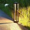 Poste Balizador de Jardim Side Preto 60cm Led 10w 3000k Bivolt Ip67 Embu Led - 1