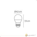Ver imagem 4 de Lâmpada Bolinha Globinho G45 Led 2700k Branco Quente Bivolt 4,8w