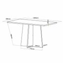 Ver imagem 3 de Conjunto Mesa de Jantar Leblon com 4 Cadeiras Móveis