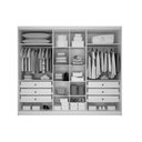Ver imagem 3 de Guarda Roupa Casal 6 Portas e 6 Gavetas C- Espelho Robust-livorno Cumaru - Novo Horizonte