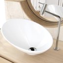 Ver imagem 2 de Cuba de Apoio Meia Lua para Banheiro Lavabo C01 Bm38w Branco - Lyam