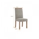 Ver imagem 3 de Conjunto Sala de Jantar Mesa Redonda Tampo de Vidro 4 Cadeiras Lívia