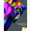 Ver imagem 4 de Kit 3 Quadros Decorativos Hoje Vai Ser Um Bom Dia - 40x60 - Moldura Madeira