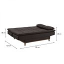 Ver imagem 4 de Sofá Cama 3 Lugares 192cm Luna