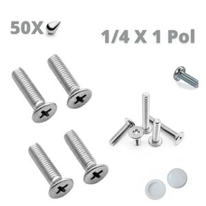 Parafuso 1/4 X 1 Pol. Cab. 13 Tamp. F. Philips Rosca Maq. Zb (Kit com 50)