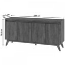 Ver imagem 4 de Balcão Buffet Stylo 4 Portas Seda - Viero Móveis