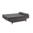 Ver imagem 5 de Sofá Cama 3 Lugares 192cm com Pés de Madeira Luna