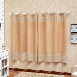 Cortina Estampada para Quarto do Bebê Modelo Chevron Unisex